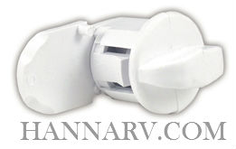 Thetford 94156 Plastic Replacement Hatch Thumb Lock - Polar White